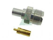 UHF Straight Female Crimp-on Type 